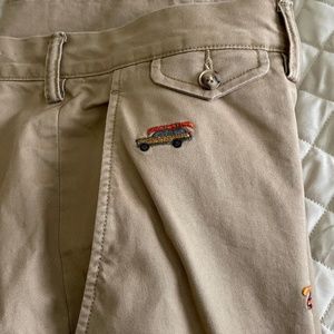 POLO RALPH LAUREN stretch straight fit embroidered khakis